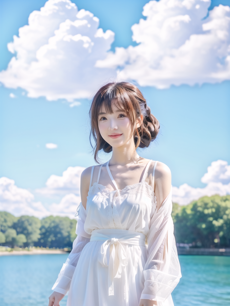 真人写真摄影风格-美女海边写真哔哩哔哩素材教程视频-ComfyUI教程-学习素材分享AI-智能小说-短文小说故事分享-精品短剧分销